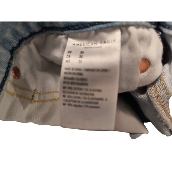 American Eagle‎ Men’s Size 36 Airflex Distressed Denim Jean Shorts - Picture 3 of 4